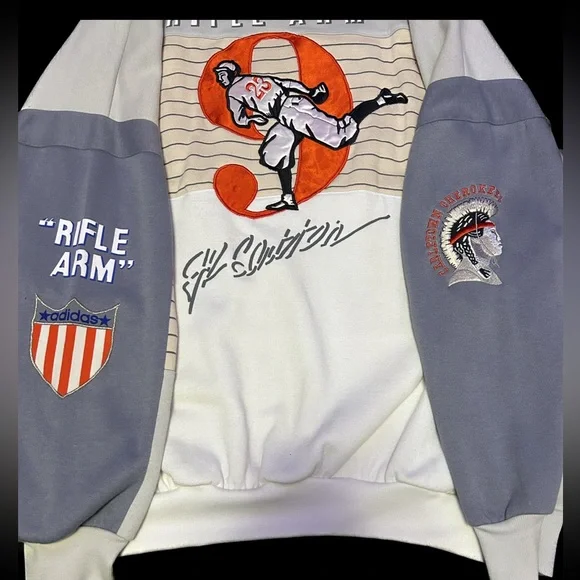 80s adidas carletown cherokees スウェット VTG 80'S ADIDAS CARLETOWN CHEROKEES BASEBALL SWEATSHIRT